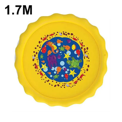 TAPIS de Barbotage Gonflable pour Enfants de 170 cm, Jet d'Eau, Piscine de Jardin, Jouet de Plage et d'Extérieur pour l'Été